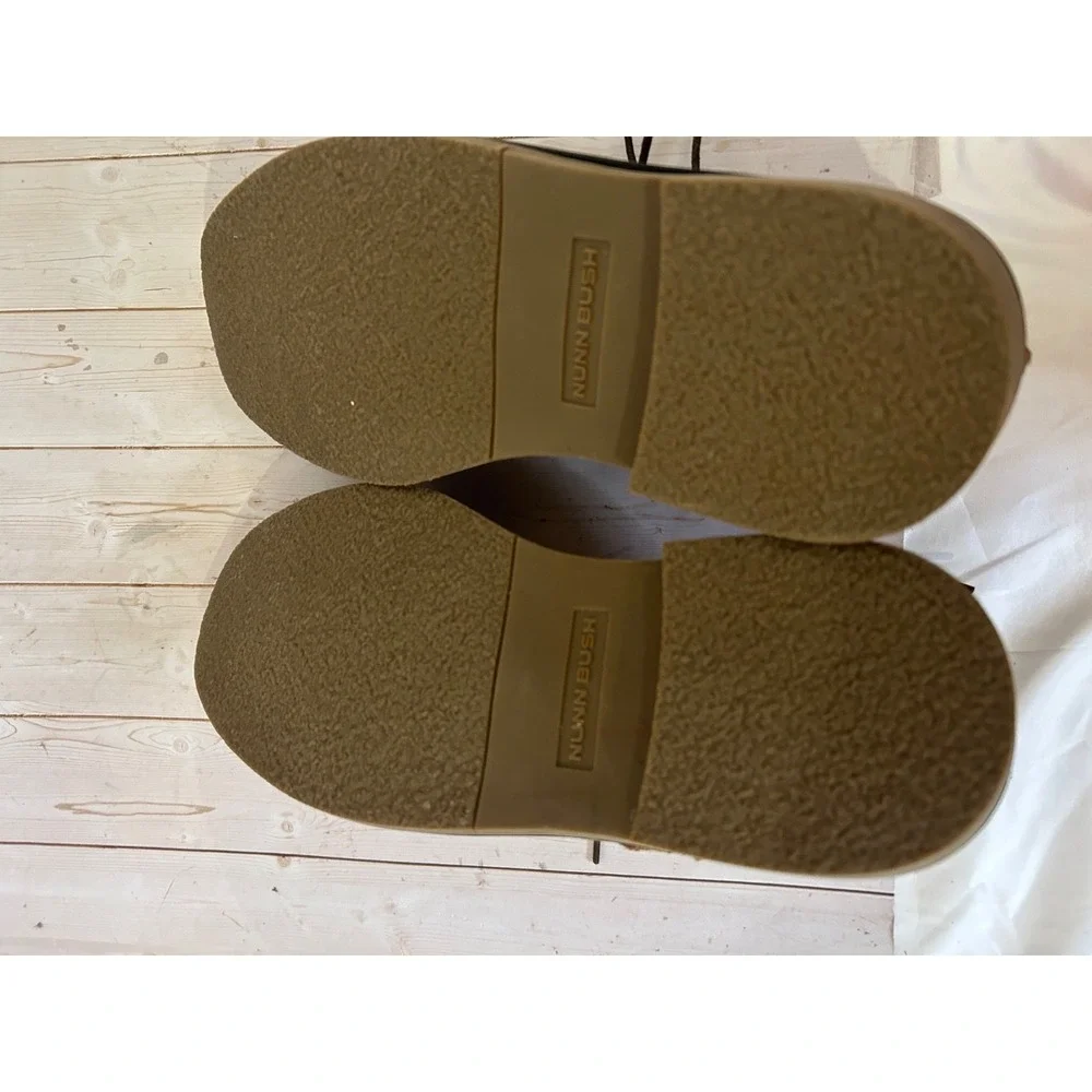 Nunn Bush Brown Suede Dual Comfort Lace-Up Shoes Size 8.5 Men's